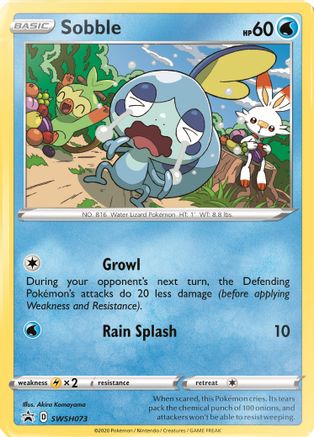 SWSH: Sword & Shield Promo Cards Sobble #SWSH073