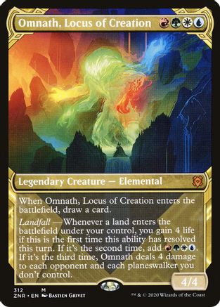 Omnath, Locus of Creation (Showcase) - Zendikar Rising - Magic: The ...