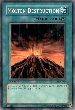 Yu-Gi-Oh! Molten Destruction Card (SRL-098) - Spell Ruler Unlimited Edition Common