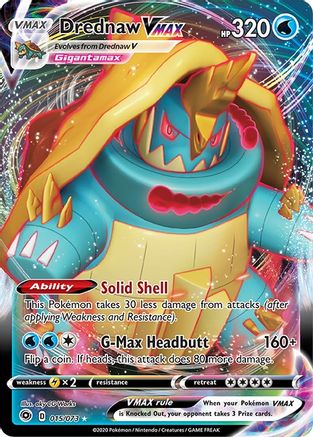 1X Drednaw Vmax 015/073 Champion's Path Pokemon Online DIGITAL Card SENT FAST! 