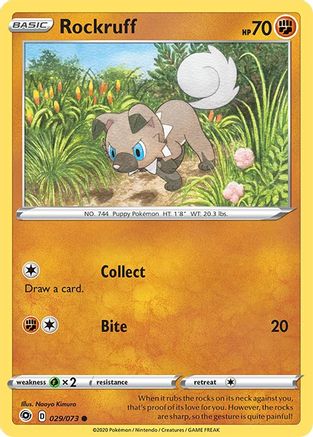 Champion's Path Rockruff #29