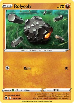 Champion's Path Rolycoly #31