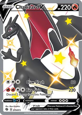 Charizard V (Secret) - Champion's Path - Pokemon