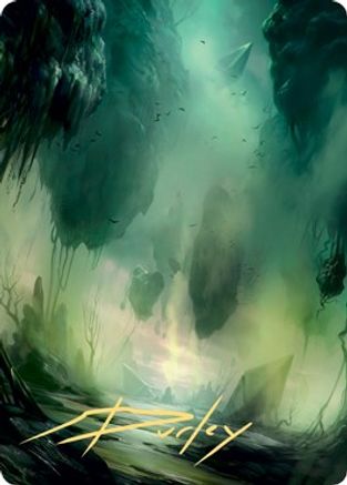 Swamp Art Card (13/81) (Gold-Stamped Signature)