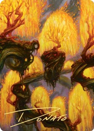 Grove of the Burnwillows Art Card (Gold-Stamped Signature)