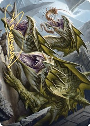 Grakmaw, Skyclave Ravager Art Card (Gold-Stamped Signature)