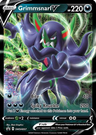 SWSH: Sword & Shield Promo Cards Grimmsnarl V #SWSH057