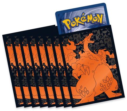 Pokémon Champion's Path Charizard VMAX Elite Trainer Box Card Sleeves x 65 