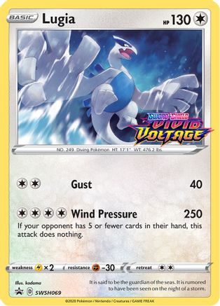 SWSH: Sword & Shield Promo Cards Lugia - SWSH069 (Prerelease) #SWSH069