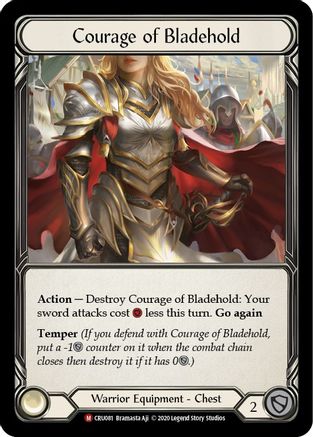 Courage of Bladehold - Crucible of War - Flesh and Blood TCG