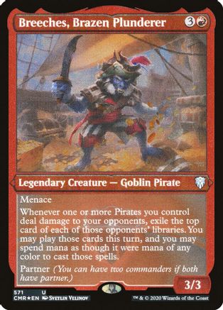 Breeches, Brazen Plunderer (Foil Etched) - Commander Legends - Magic ...