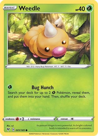 SWSH04: Vivid Voltage Weedle #001