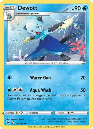 SWSH04: Vivid Voltage Dewott #034
