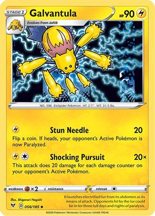 SWSH04: Vivid Voltage Galvantula #056