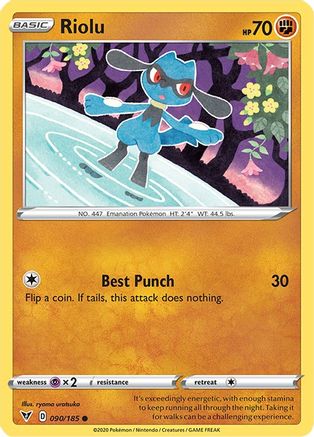 SWSH04: Vivid Voltage Riolu #090