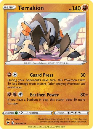 SWSH04: Vivid Voltage Terrakion #092