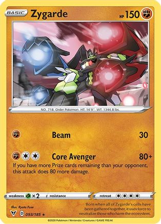 SWSH04: Vivid Voltage Zygarde #093
