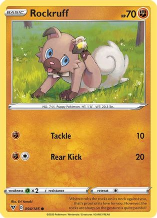 SWSH04: Vivid Voltage Rockruff #094