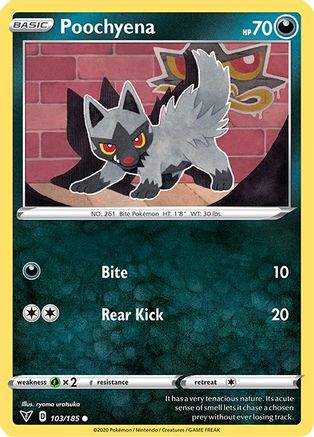 SWSH04: Vivid Voltage Poochyena #103