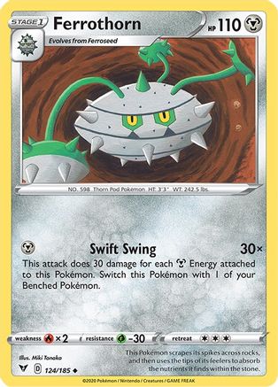 SWSH04: Vivid Voltage Ferrothorn #124