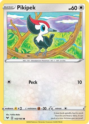 SWSH04: Vivid Voltage Pikipek #143