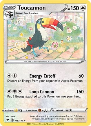 SWSH04: Vivid Voltage Toucannon #145