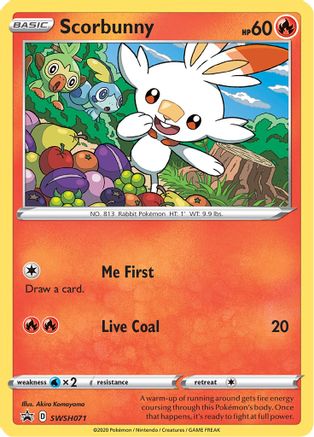 SWSH: Sword & Shield Promo Cards Scorbunny #SWSH071