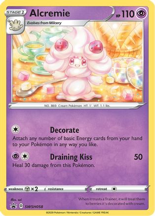 SWSH: Sword & Shield Promo Cards Alcremie #SWSH058