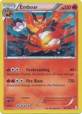Blister Exclusives Emboar - 26/149 (Cosmos Holo) #026