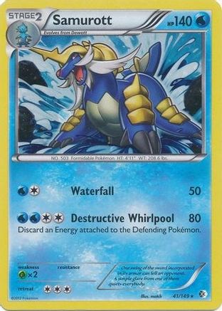 Blister Exclusives Samurott - 41/149 (Cosmos Holo) #041