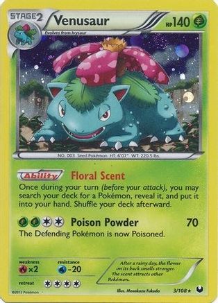 Blister Exclusives Venusaur - 3/108 (Cosmos Holo) #003