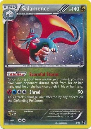 Blister Exclusives Salamence - 8/20 (Cosmos Holo) #008
