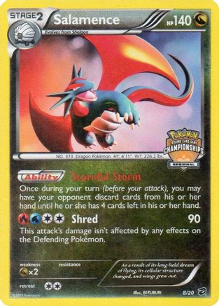 League & Championship Cards Salamence - 8/20 (Regional Championships) #008