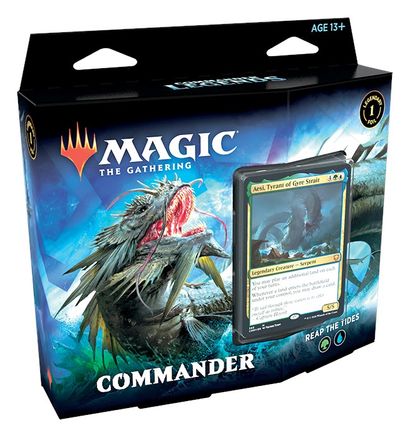 Magic The Gathering - Commander Legends, Commander Deck Reap the Tides, 100 cards, Acessórios