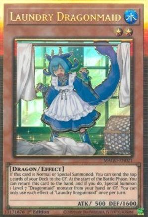 Laundry Dragonmaid - Maximum Gold - YuGiOh