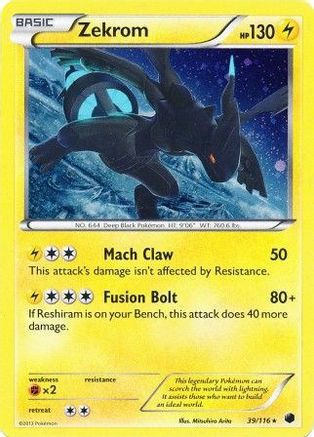 Miscellaneous Cards & Products Zekrom - 39/116 (Cosmos Holo) #039