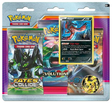 XY 3 Pack Blister [Yveltal] - XY - BREAKthrough - Pokemon