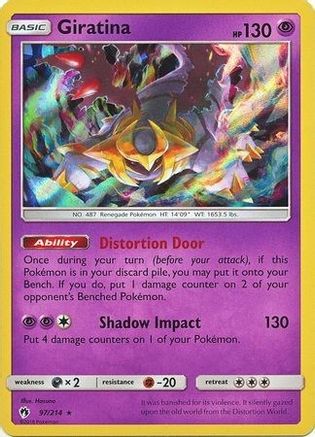 Blister Exclusives Giratina - 97/214 (Cosmos Holo) #097