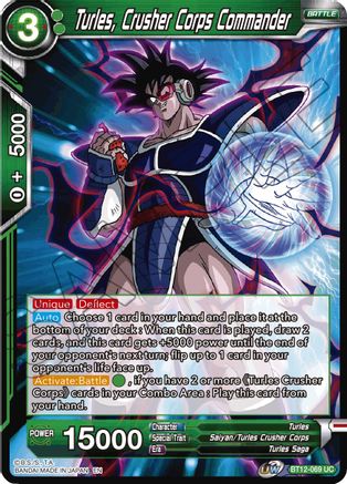 Turles, Crusher Corps Commander - Vicious Rejuvenation - Dragon Ball ...