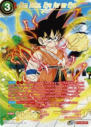 Son Goku Near Mint Details about   DBS TCG Eye for an Eye BT12-005 