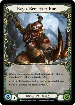 Kayo, Berserker Runt - Flesh and Blood: Promo Cards - Flesh and 