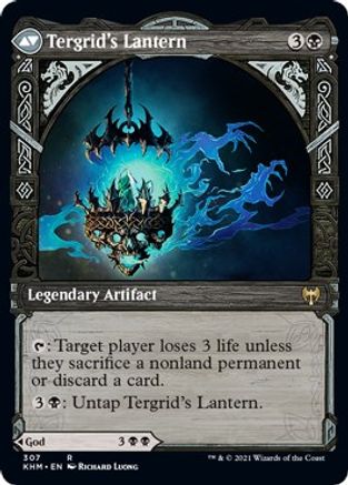 Tergrid God of Fright Showcase - MTG Kaldheim Magic the Gathering Card # 307