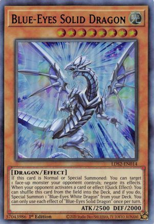 Blue-Eyes Solid Dragon (Purple) - Legendary Duelists: Season 2 - YuGiOh