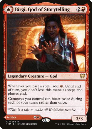 Birgi, God of Storytelling - Kaldheim - Magic: The Gathering