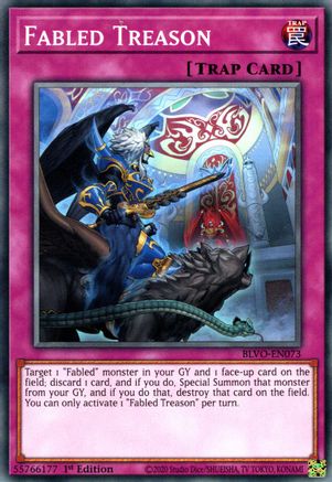 Fabled Treason Blazing Vortex Yugioh