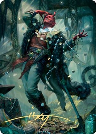 Tibalt, Cosmic Impostor Art Card (Gold-Stamped Signature)