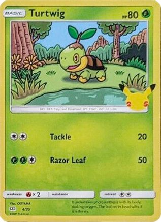 McDonald's 25th Anniversary Promos Turtwig #004