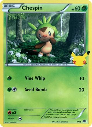 McDonald's 25th Anniversary Promos Chespin #006