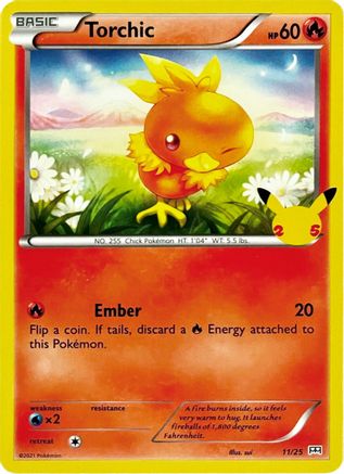 McDonald's 25th Anniversary Promos Torchic #011