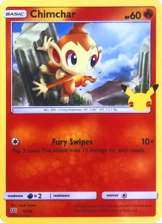 McDonald's 25th Anniversary Promos Chimchar #012